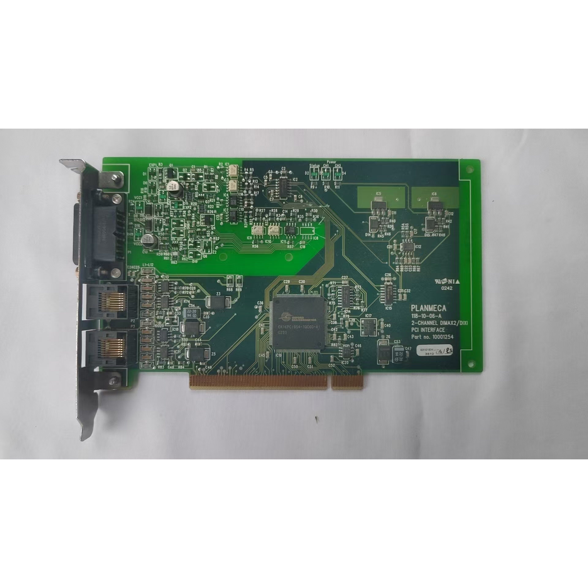 Planmeca 118-10-06-A 2-CHANNEL DIMAX2/DIXI PCI INTERF ACE Part no:10001254